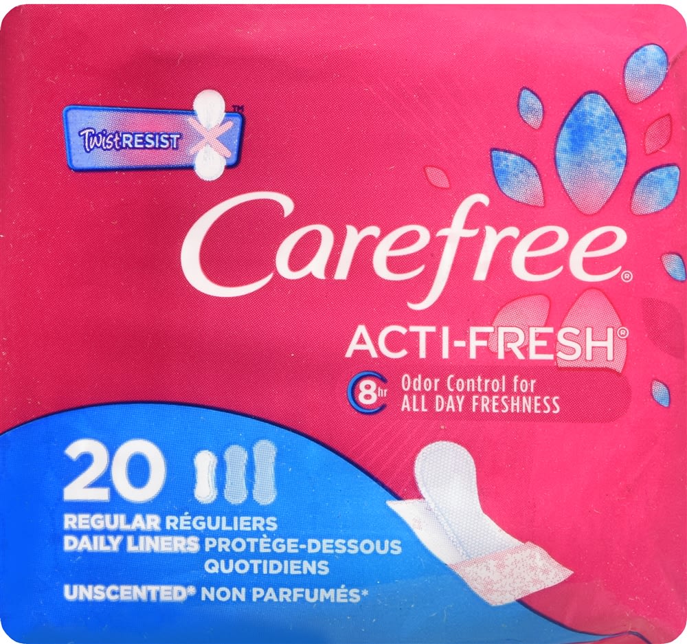 Carefree ActiFresh Pantiliners Regular Unscented Optum Store Optum