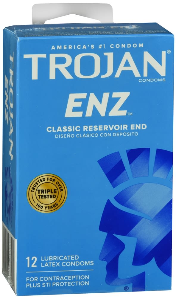 Trojan Enz Lubricant Latex Condoms Optum Store Optum Store