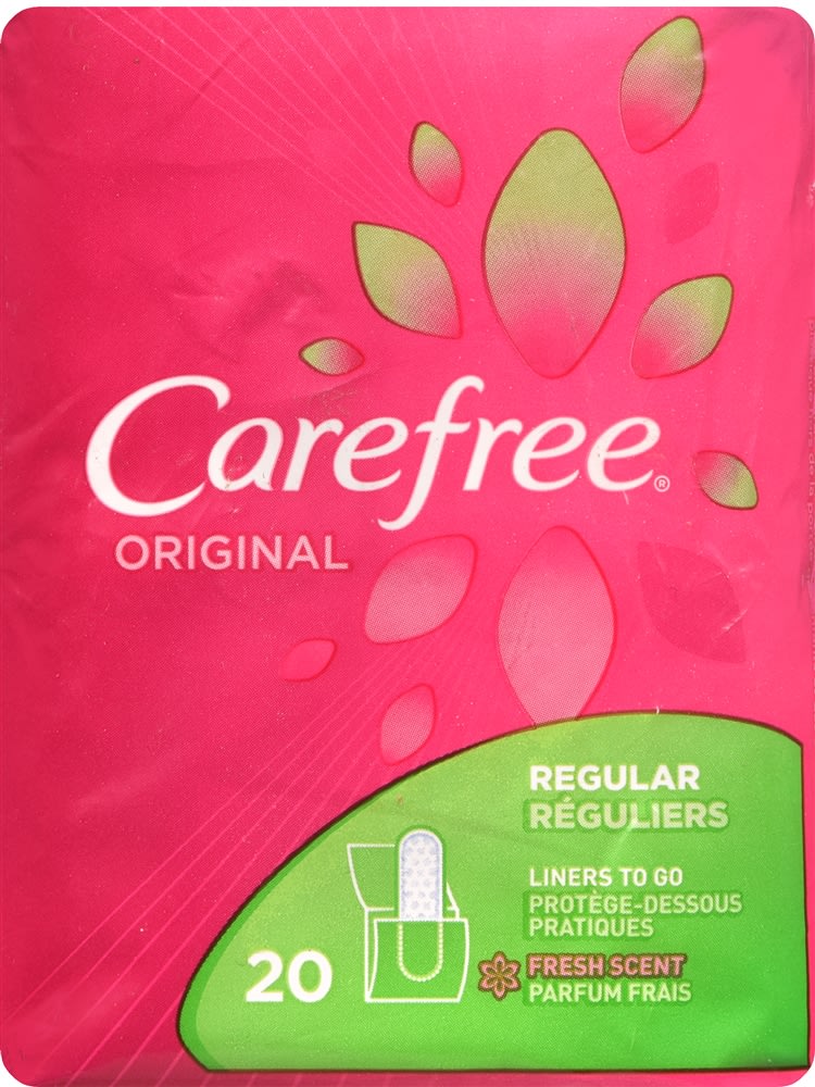 Carefree Original Liners to Go Regular Fresh Scent Optum Store
