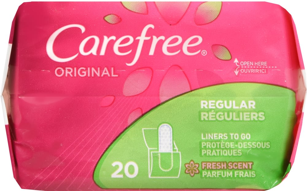Carefree Original Liners to Go Regular Fresh Scent Optum Store