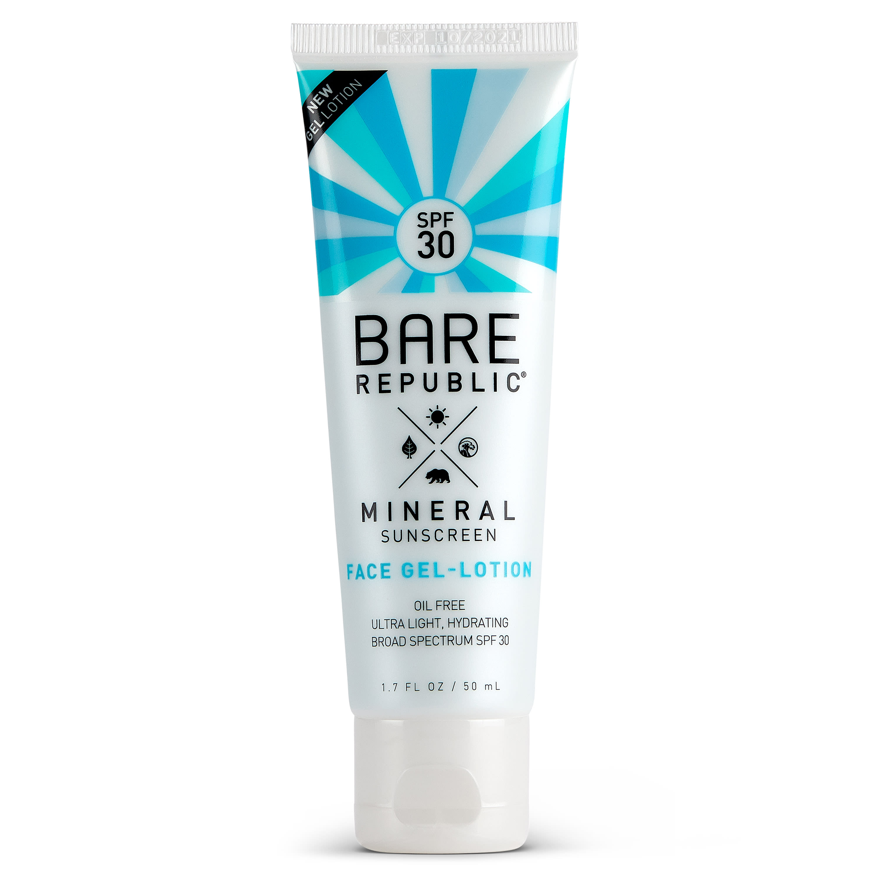 Bare Republic Mineral Sunscreen Gel Face Lotion SPF 30 1.7 fl oz Optum Store