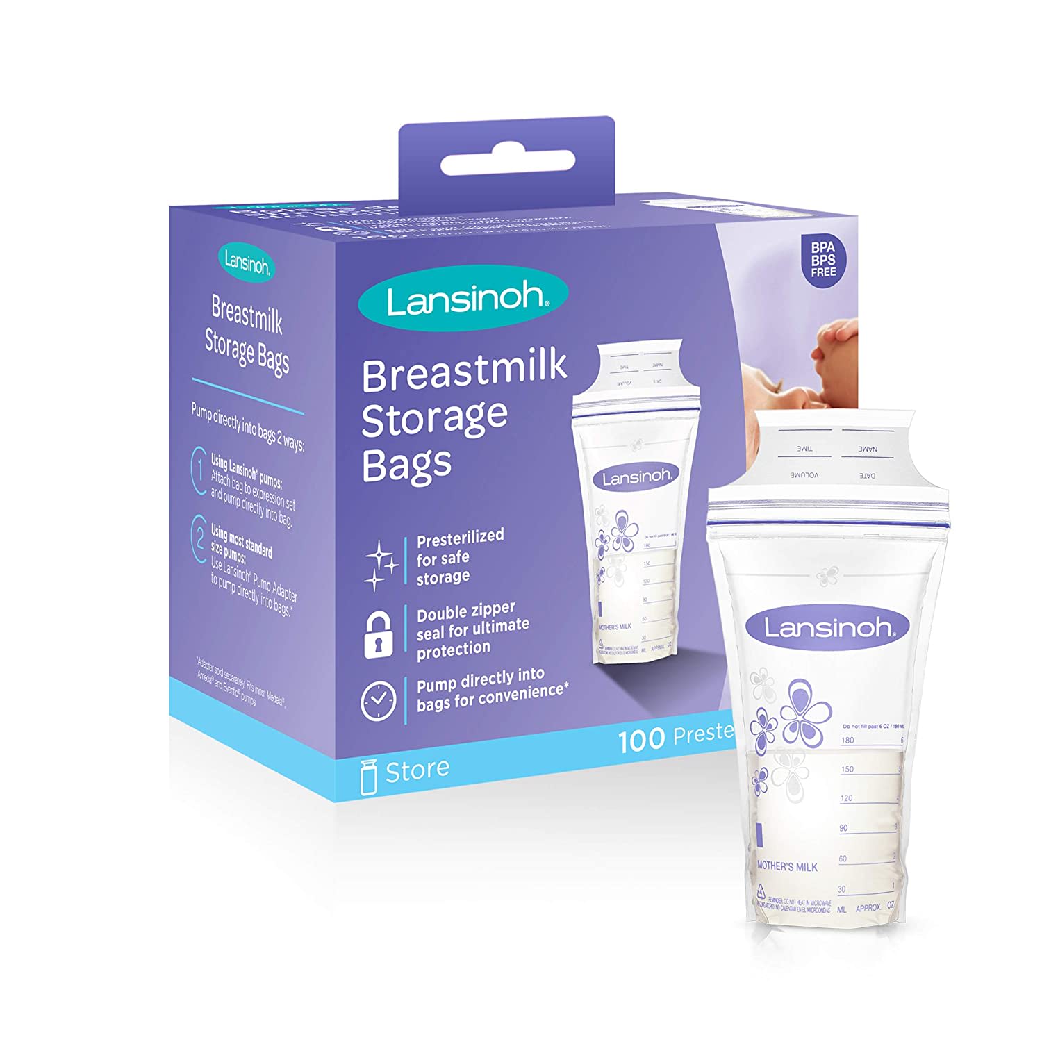 Lansinoh Breastmilk Storage Bags (100 Bags) Optum Store Optum Store