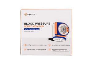 BrightSense Portable LED Wrist Blood Pressure Monitor - VystaMed