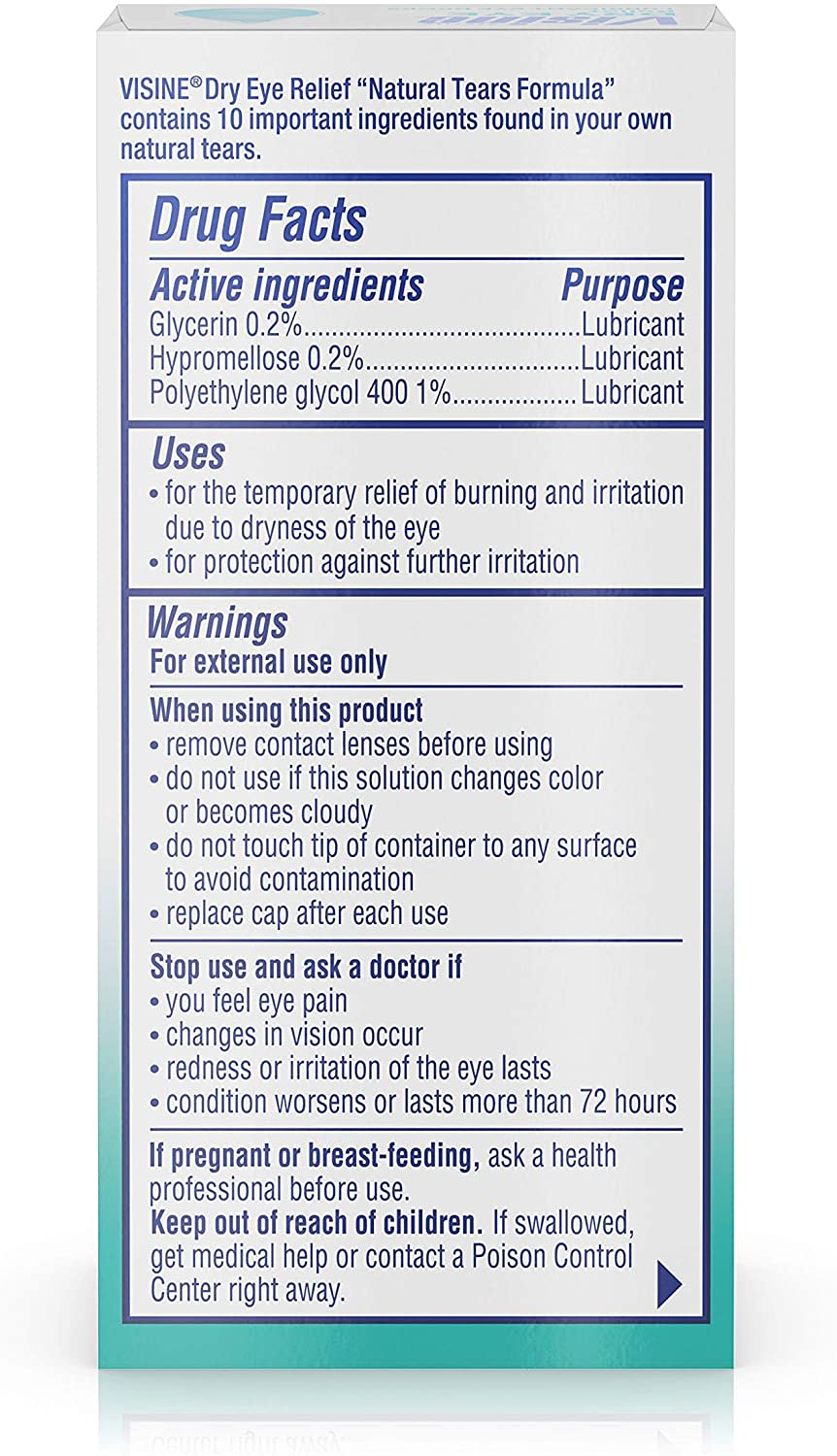 Visine Dry Eye Relief Eye Drops- 0.5 fl oz | Optum Store