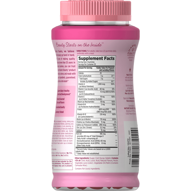 Prenatal Gummy Vitamins Nutrition Facts Besto Blog