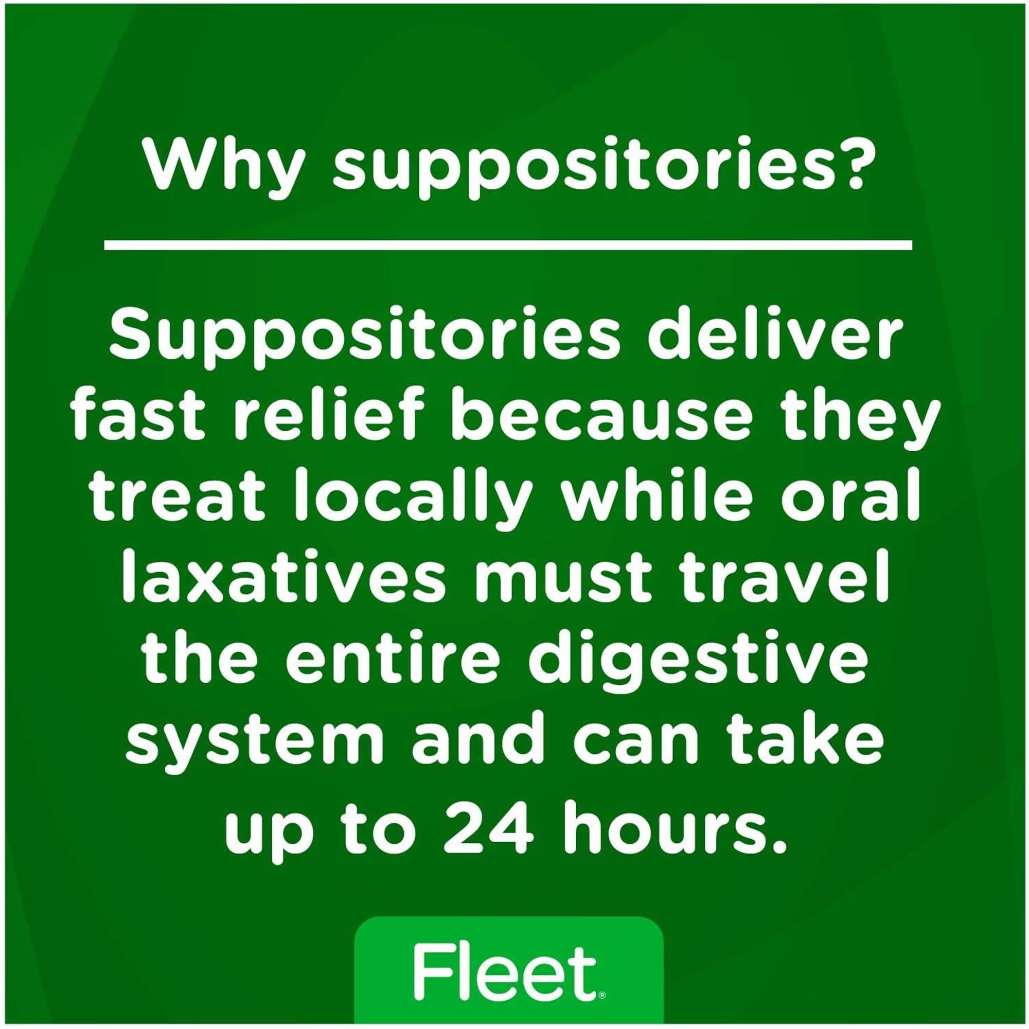 Fleet Glycerin Suppositories, Adult - 24 suppositories