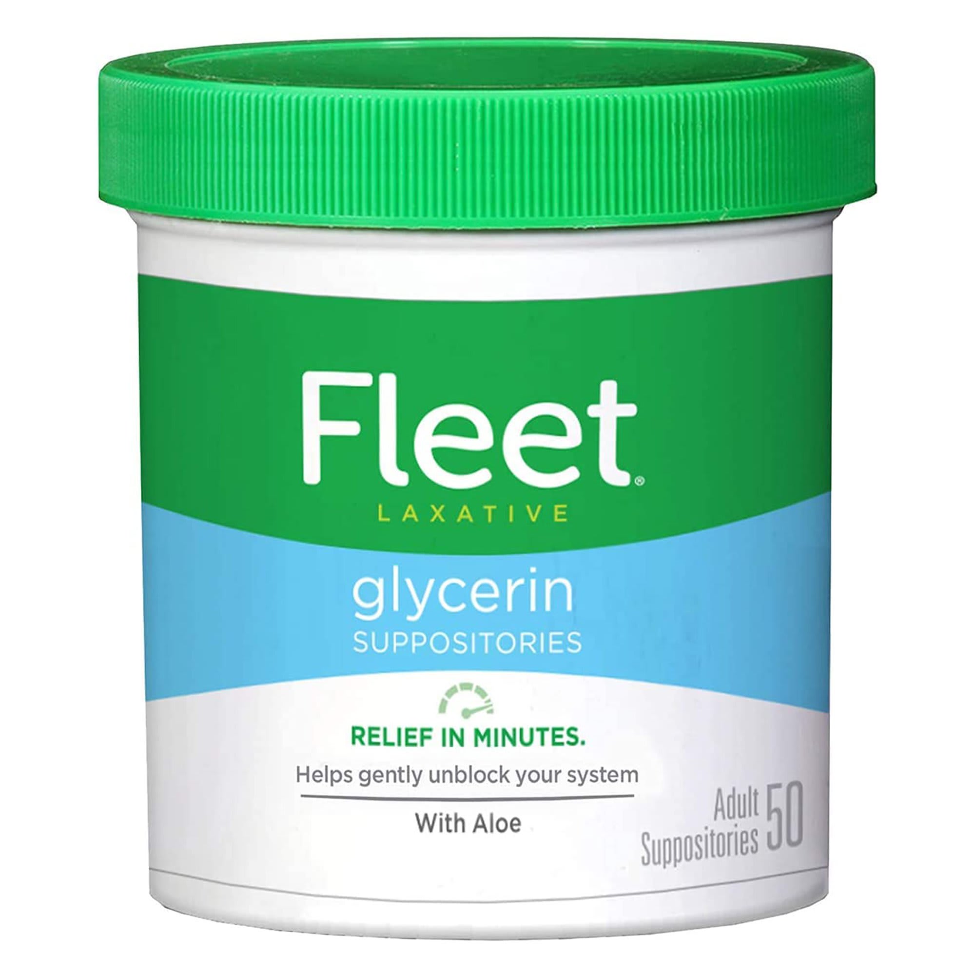 Fleet Laxative Glycerin Suppositories for Adult Constipation - 50 ct