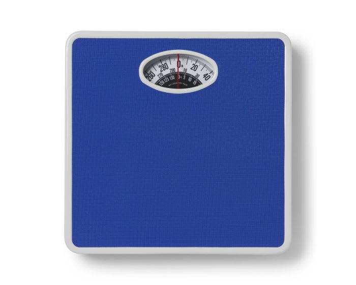 Medline Mechanical Dial Bathroom Scale - 300 lbs Capacity