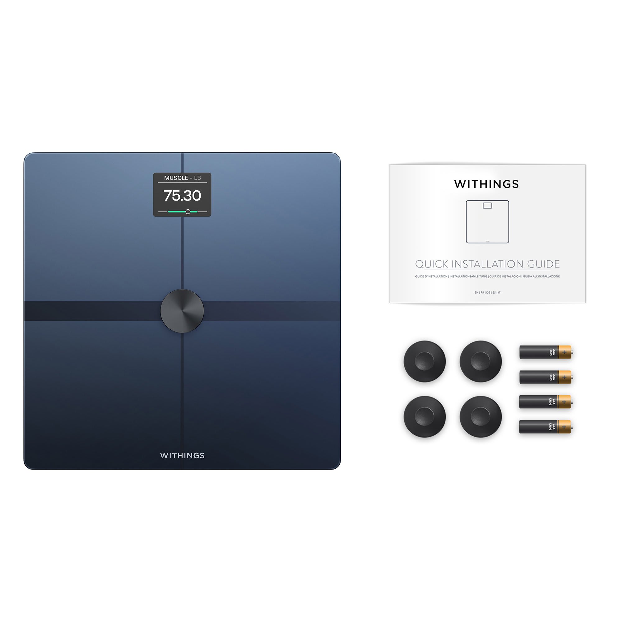 Withings Body Comp Complete Body Analysis Smart Wi-Fi Scale White