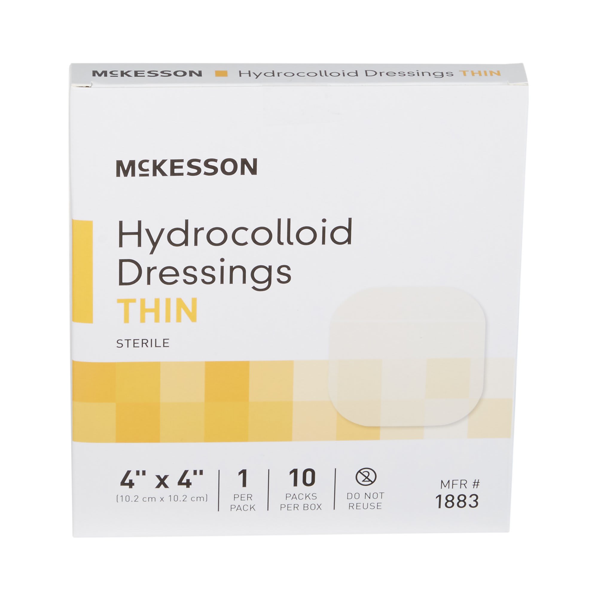 Hydrocolloid Dressing w/Beveled Edge 4″ X 4″ Bx 5ea – ProvidaCare