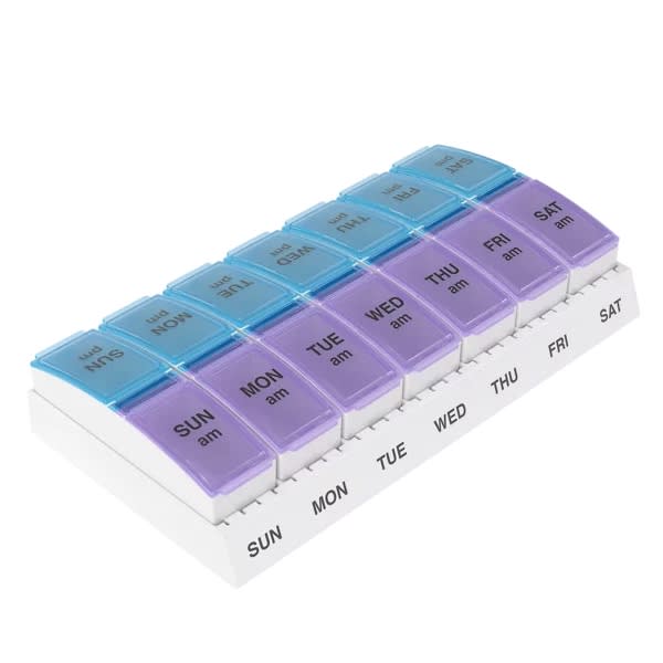 Walgreens 7-Day Pill Organizer with AM/PM Compartments Large