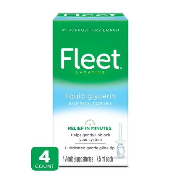 Fleet Laxative Glycerin Adult Suppositories, 24 count