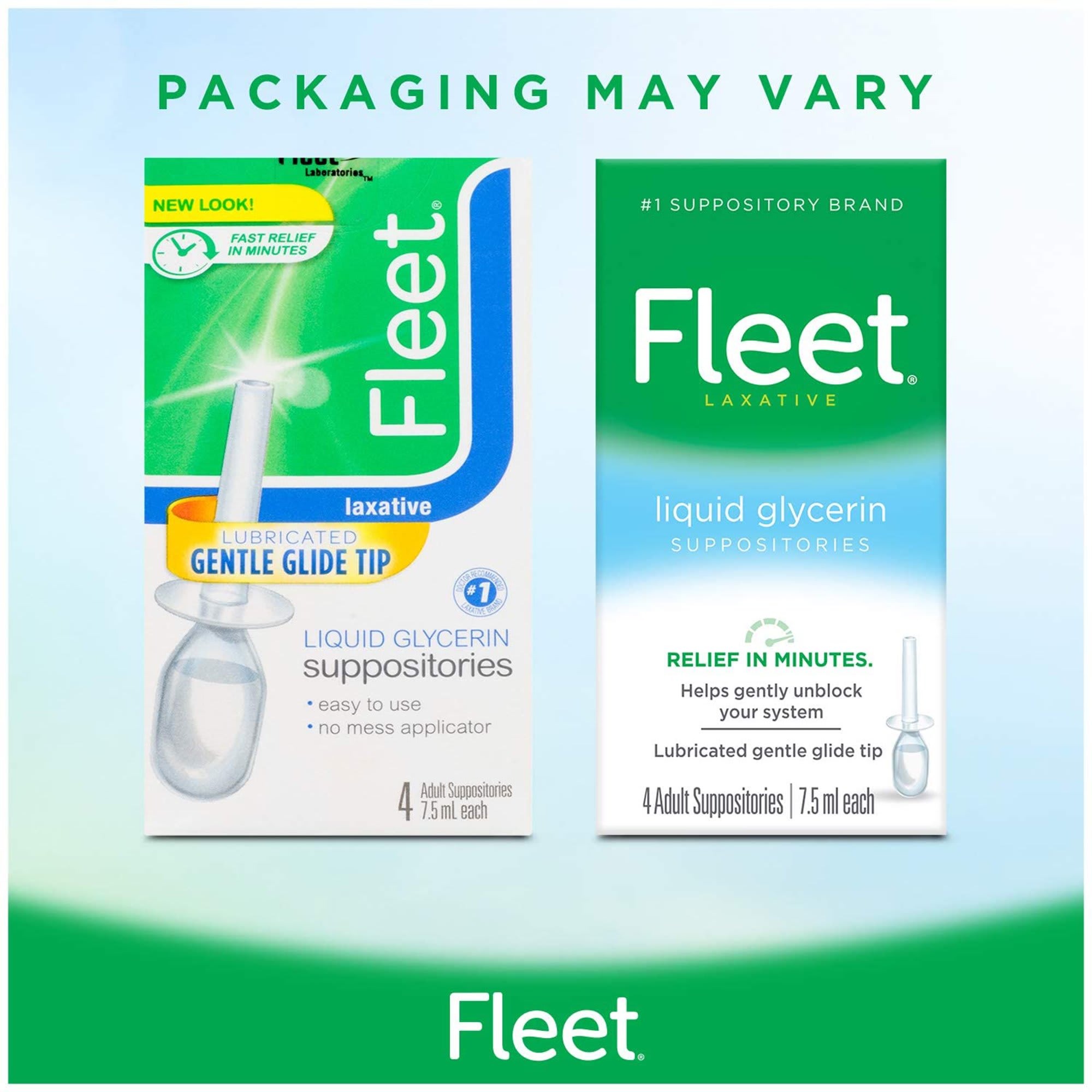 Fleet Laxative Glycerin Suppositories Adult Constipation Relief