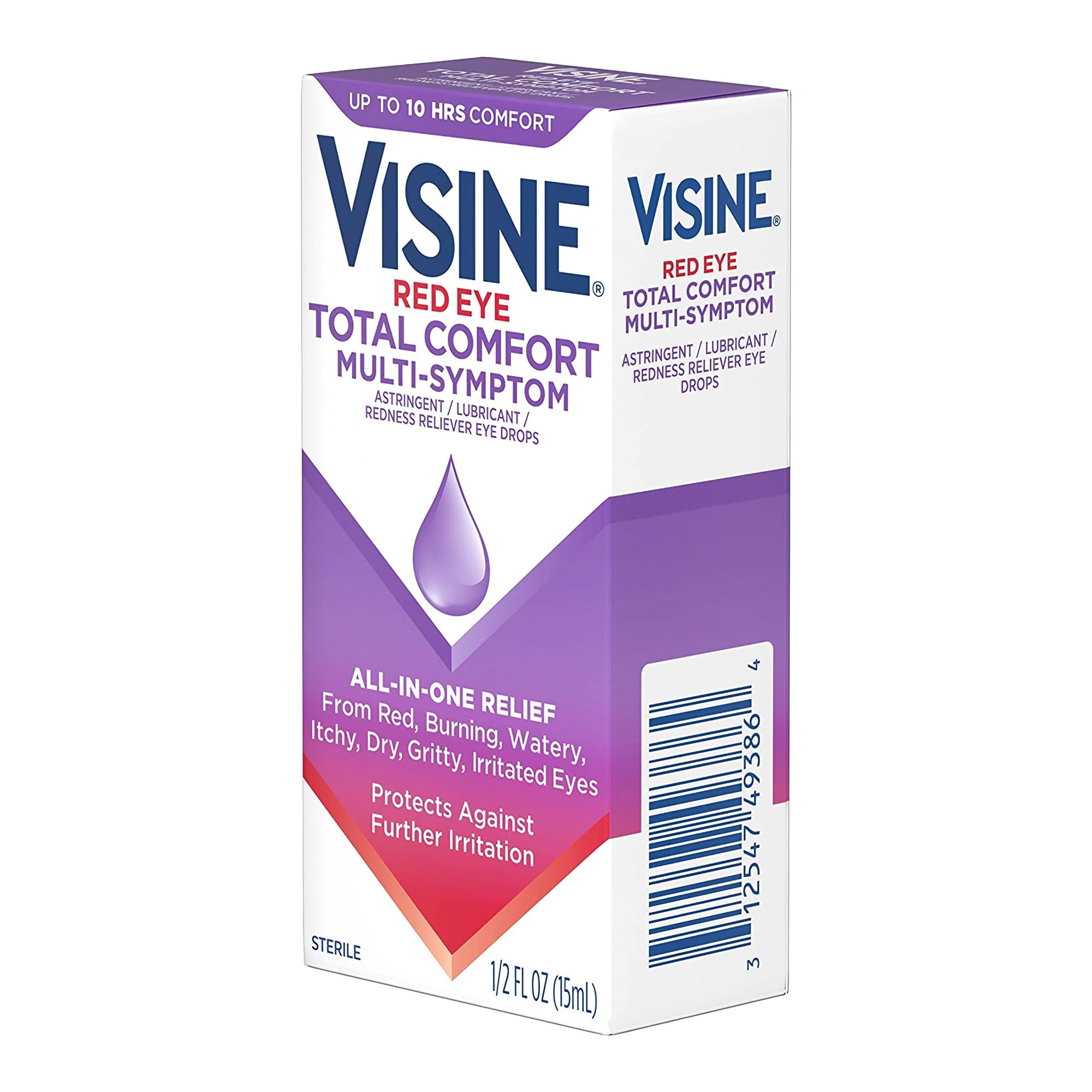 Visine Red Eye Total Comfort Multi-Symptom Eye Drops - 0.5 fl oz