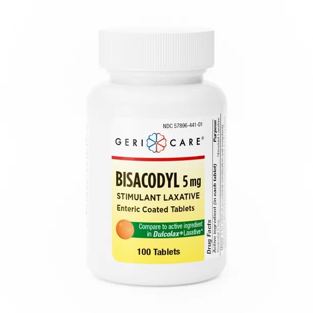 Bisacodyl Stimulant Laxative Suppositories USP, 10 mg, 50 Doses