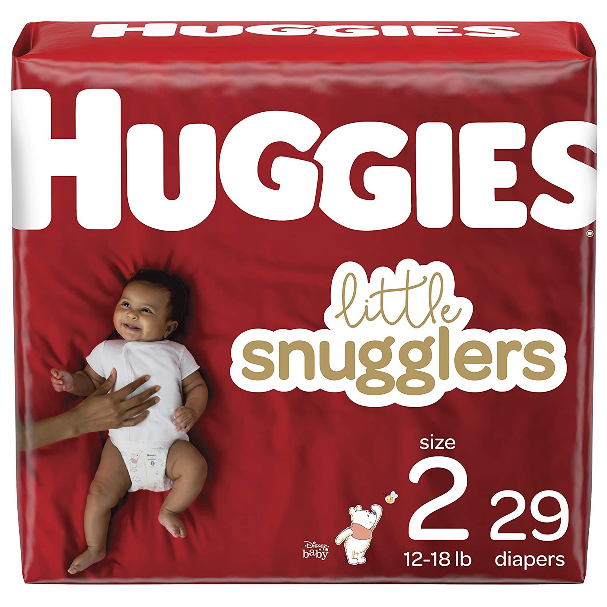 Huggies Little Snugglers Baby Diaper, Size 2, 12-18 lbs - 29 ct