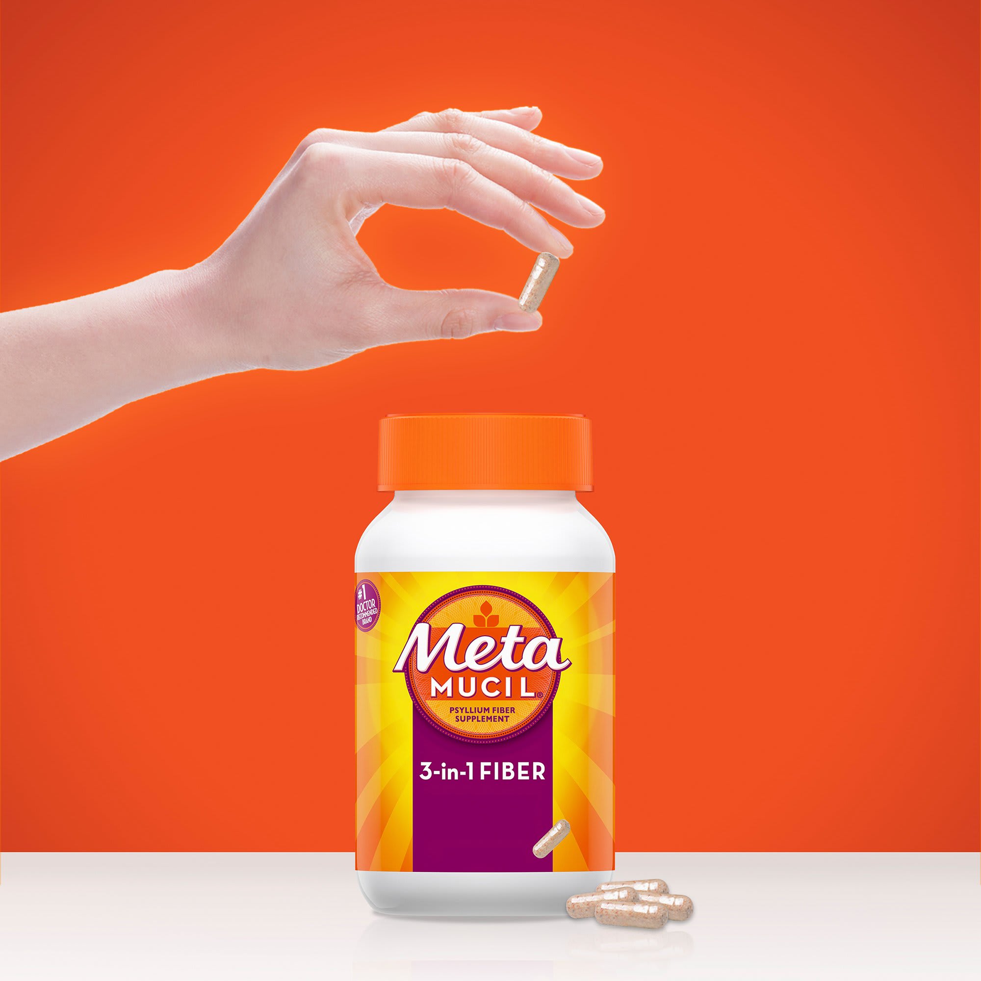 Metamucil Fiber Supplement, Capsules - 160 count