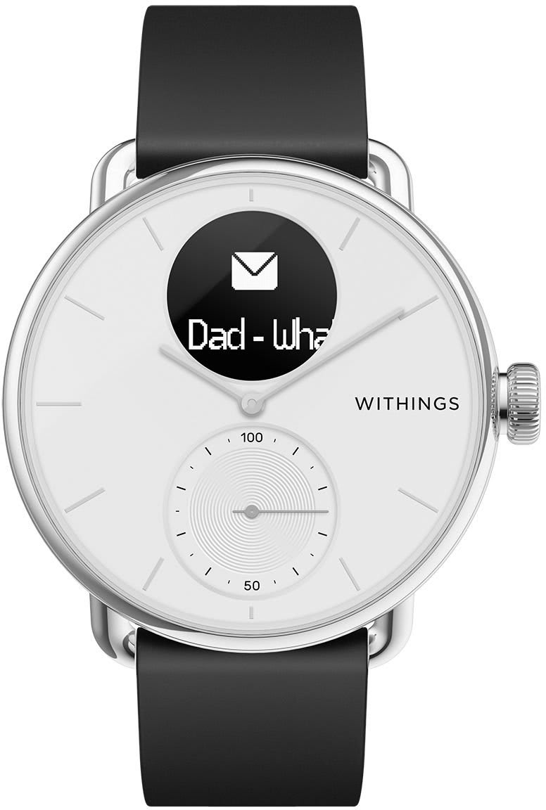Withings ScanWatch - SmartWatch with ECG, Heart Rate & Oximeter, 38 mm - | Optum Store