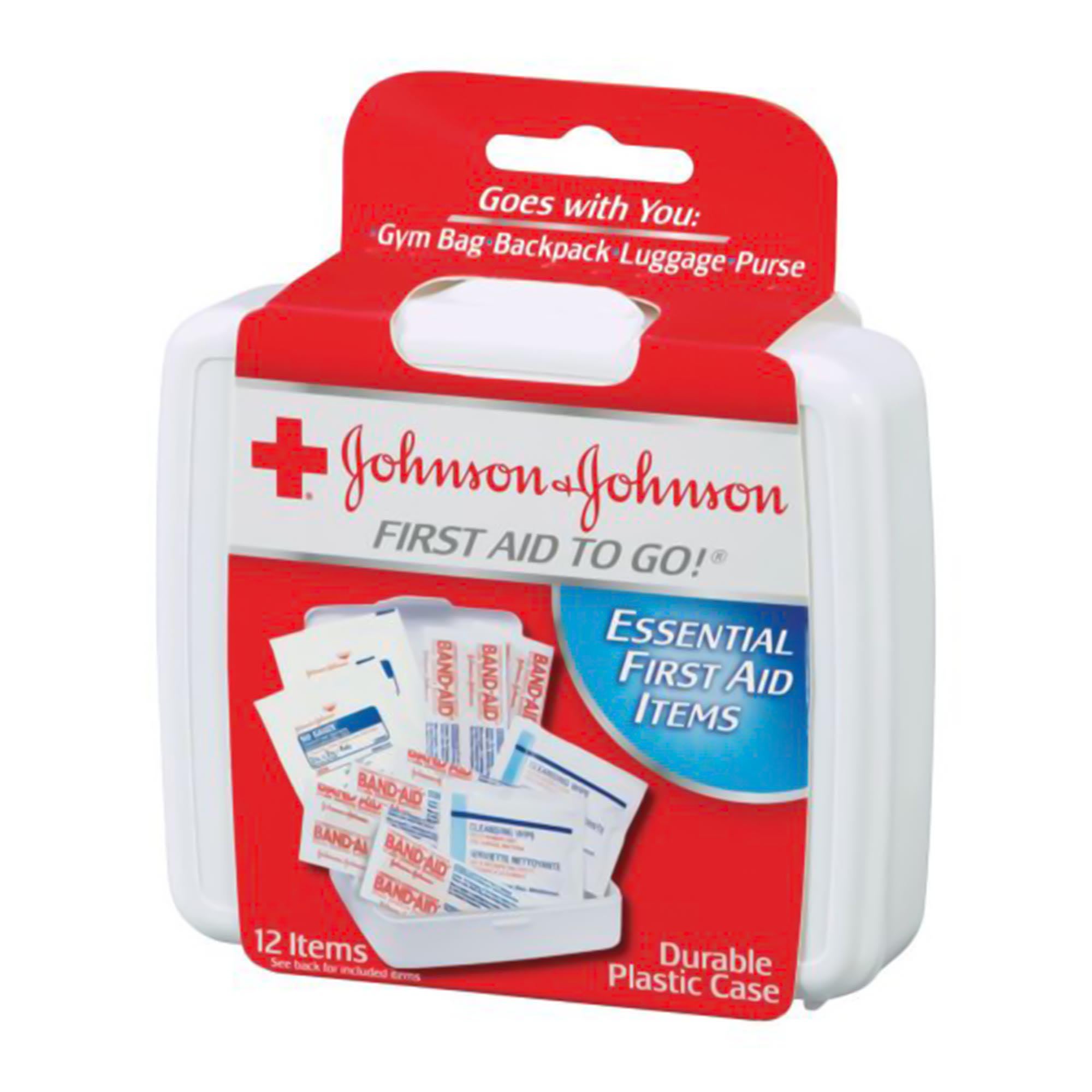 Johnson & Johnson Red Cross First Aid To Go! , 12 Pieces