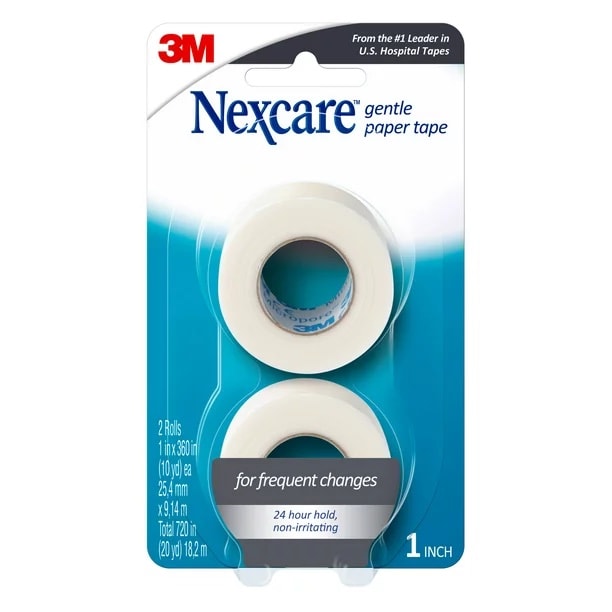 Nexcare Gentle Paper Tape - 2 In x 10 Yds, 1 Roll of Tape