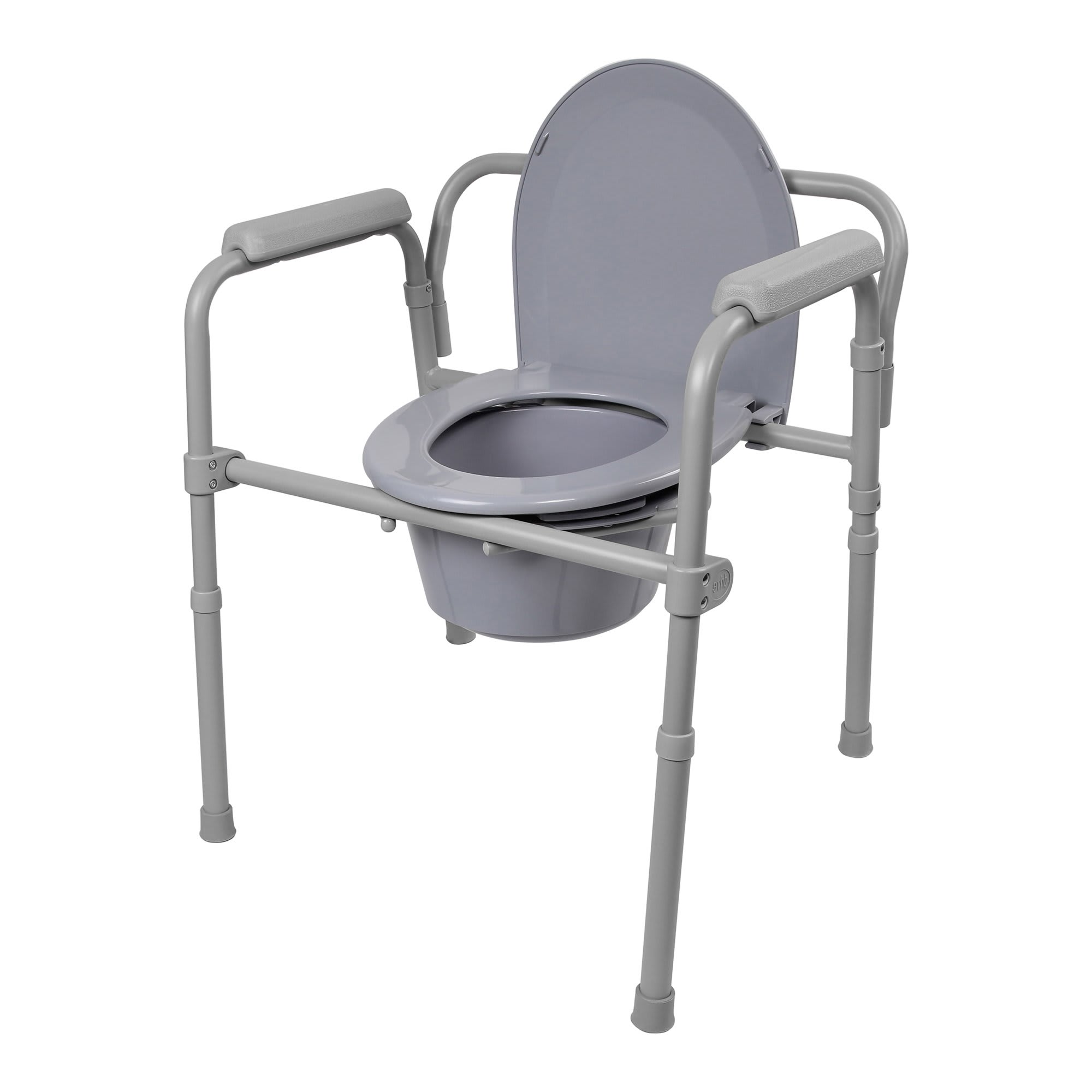 ZH-VBC Commode Toilet Wheelchair with Toilet Bucket Toilet Seat