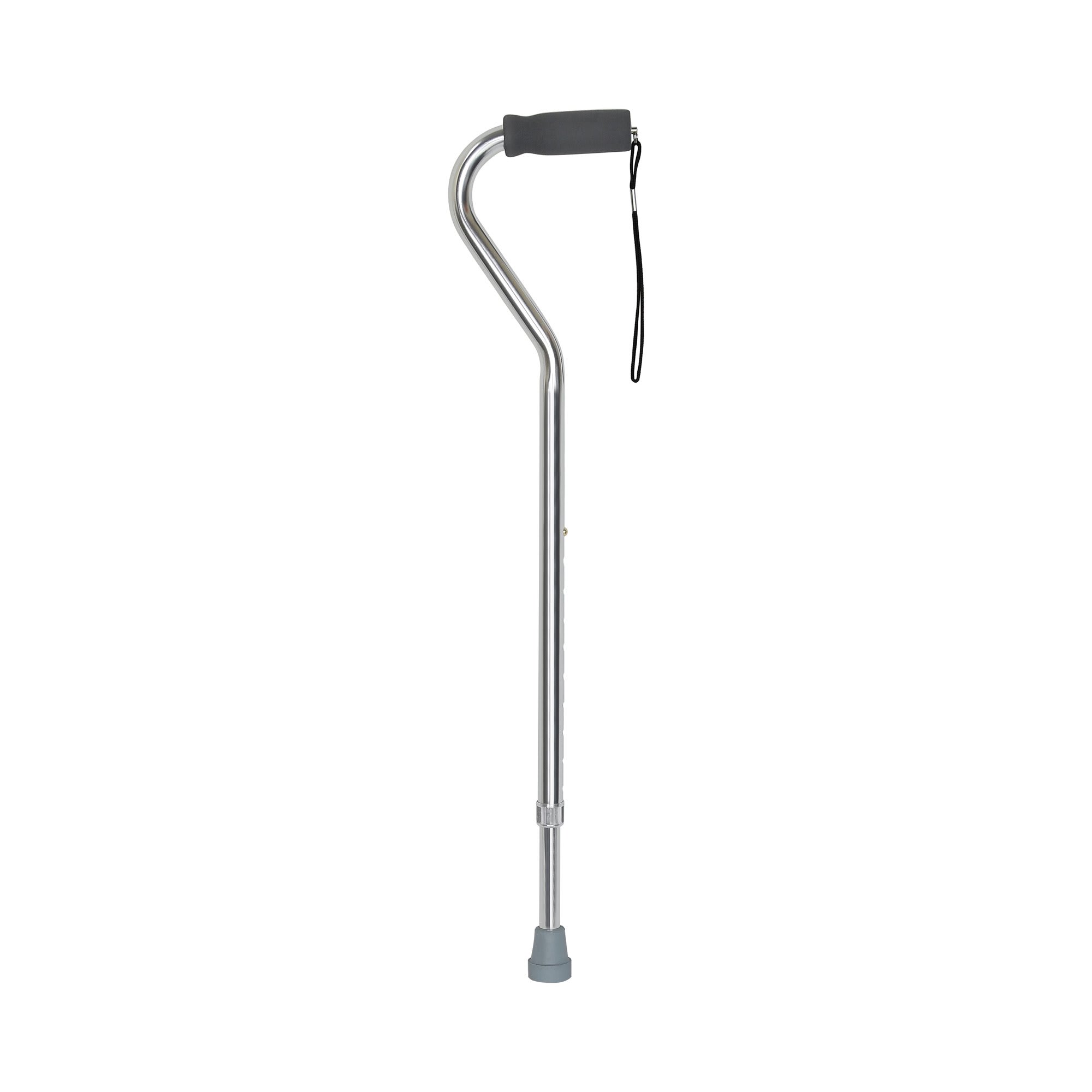 Medline Standard Aluminum Black Cane 1Ct