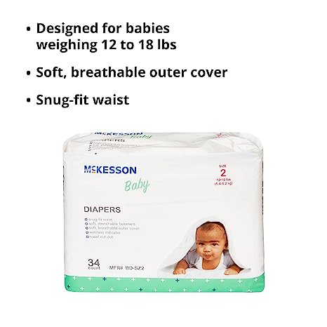 McKesson Baby Diapers, Size 7