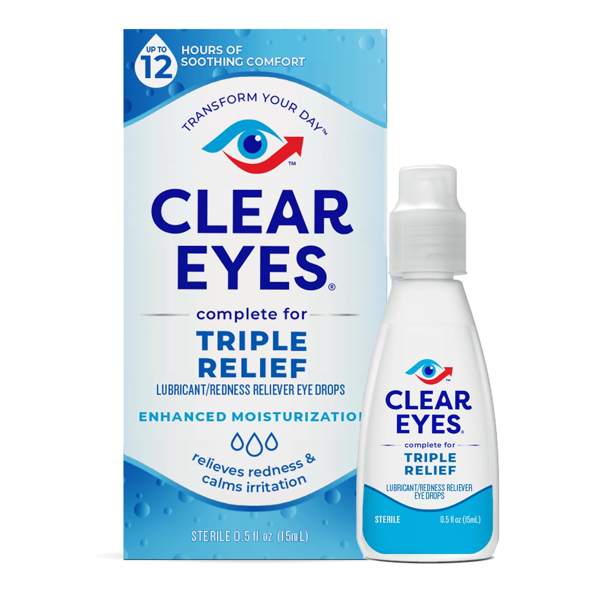 Save on Clear Eyes Triple Action Relief Redness Reliever Eye Drops  Lubricant Order Online Delivery