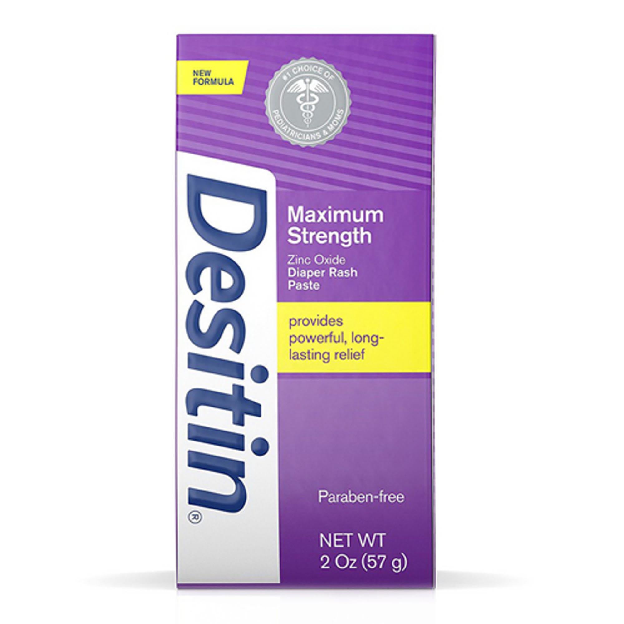 Desitin Diaper Rash Paste, Maximum Strength - 2 oz