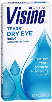 Visine Dry Eye Relief Lubricating Eye Drops for Dry Eyes, 0.5 fl. oz