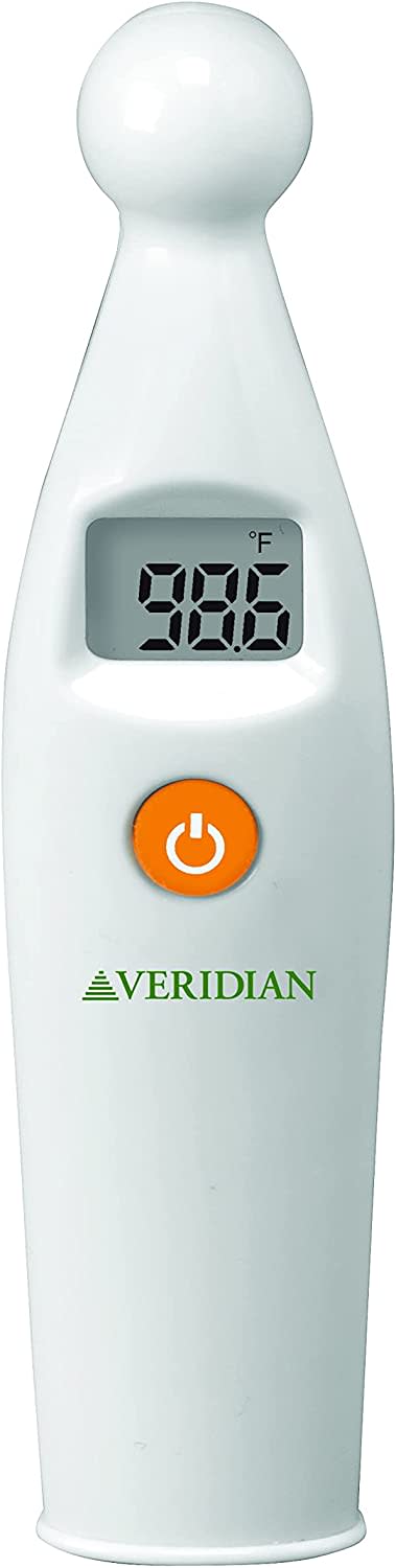 Basic Care Temple Touch Digital Thermometer, White