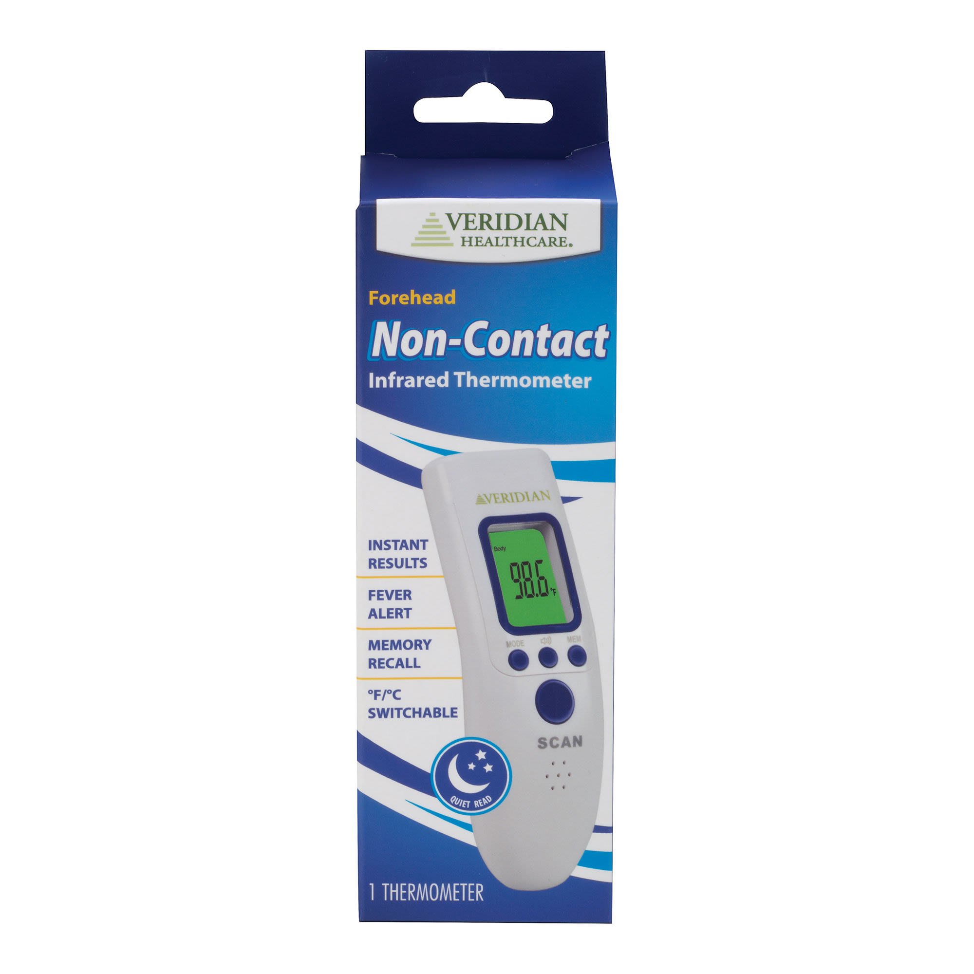 Non-contact fever alert infrared forehead thermometer