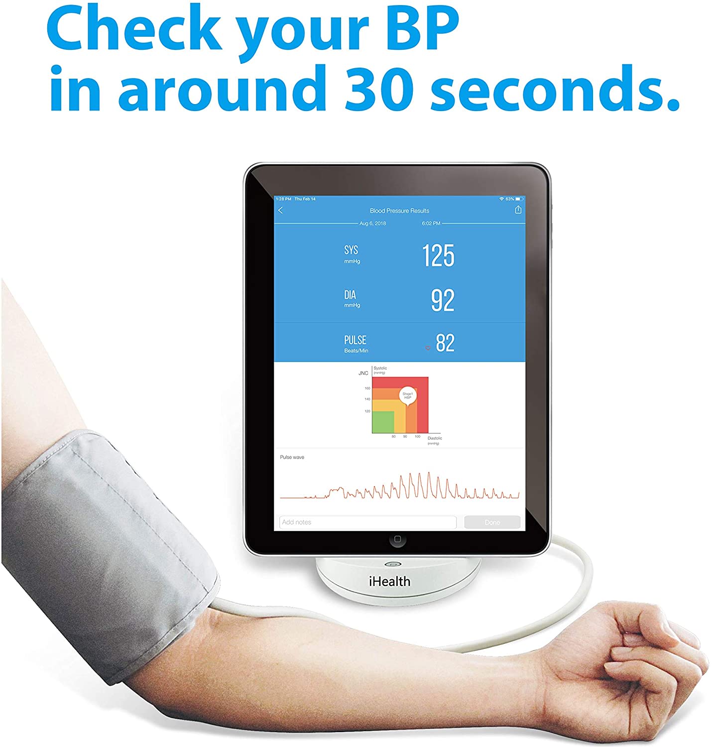 iHealth Clear Wireless Blood Pressure Monitor