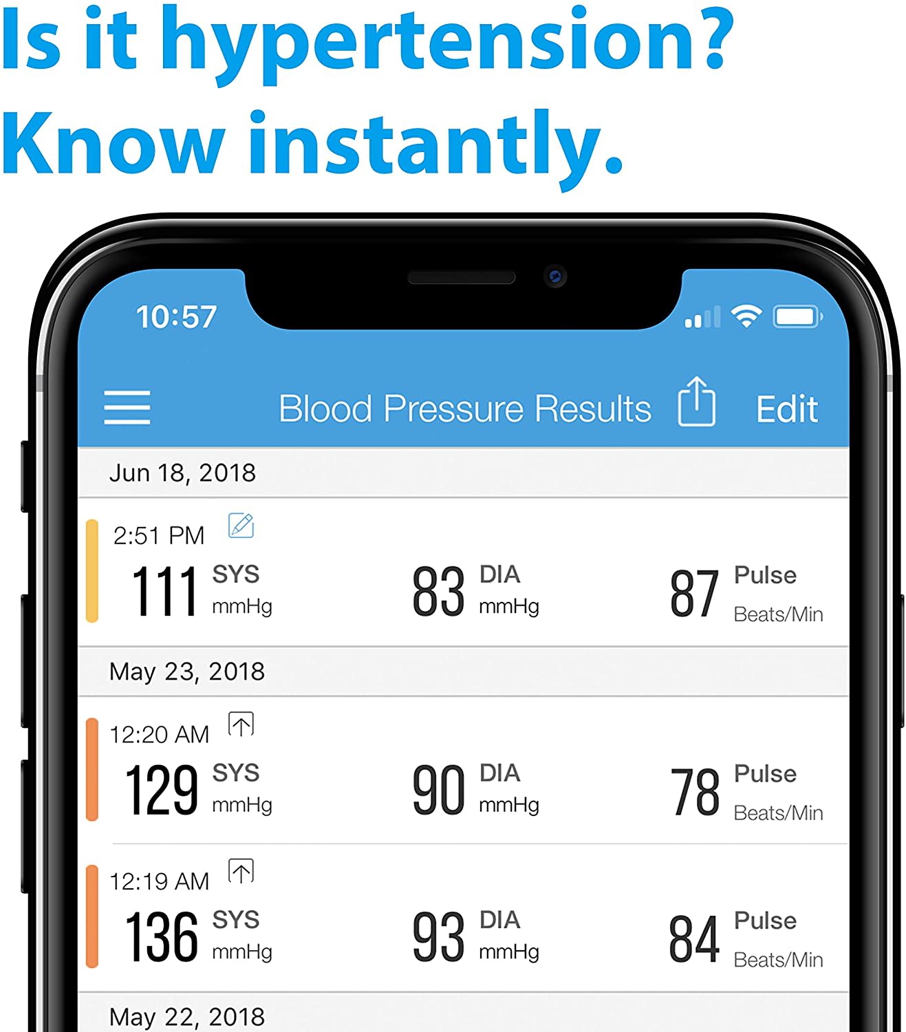 iHealth Wrist Blood Pressure Monitor RESULTS GO TO IPHONE IPAD SHARE WITH  DOCTOR