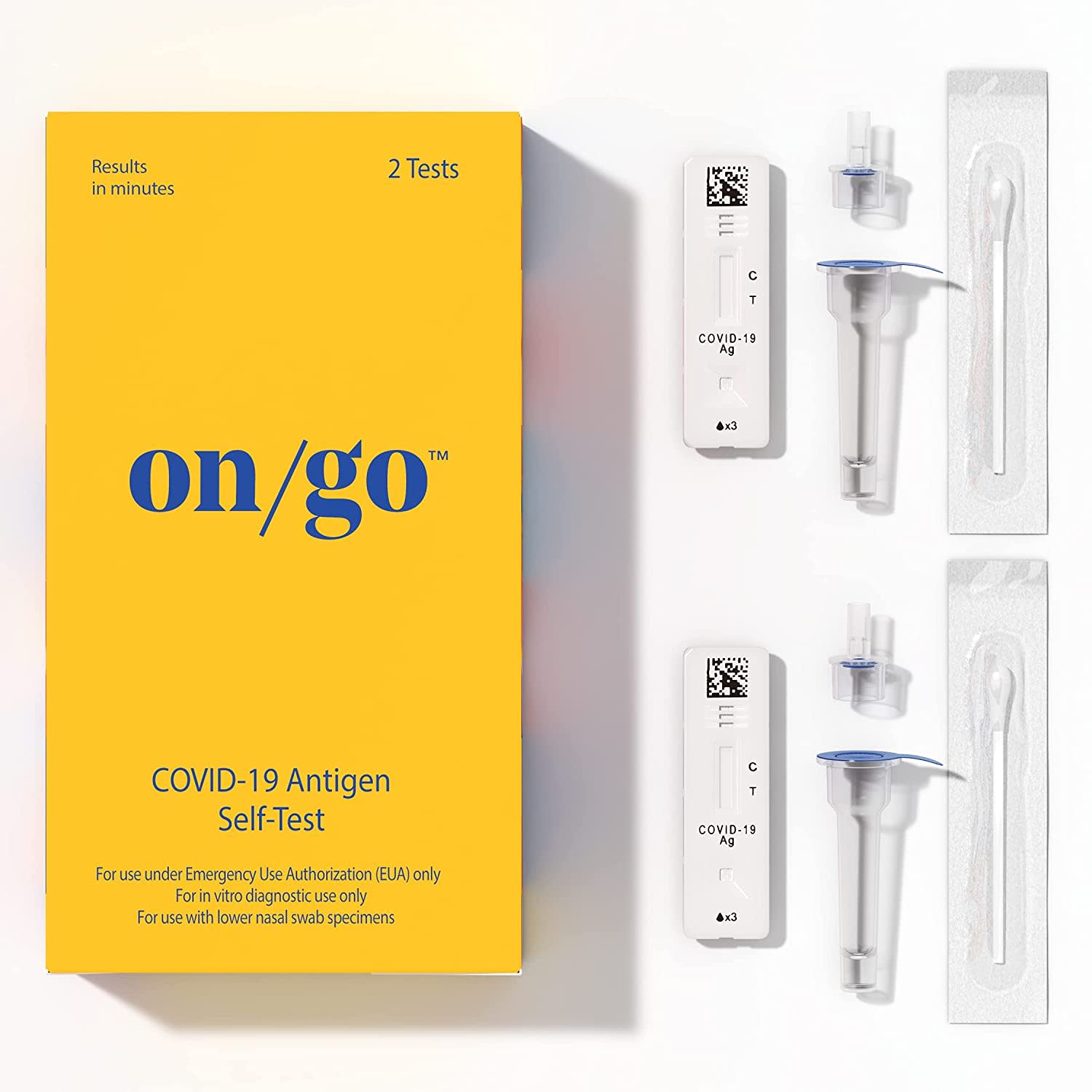 On/Go COVID-19 Antigen Self-Test Kit, 2 tests (Insurance Eligible) | Optum  Store