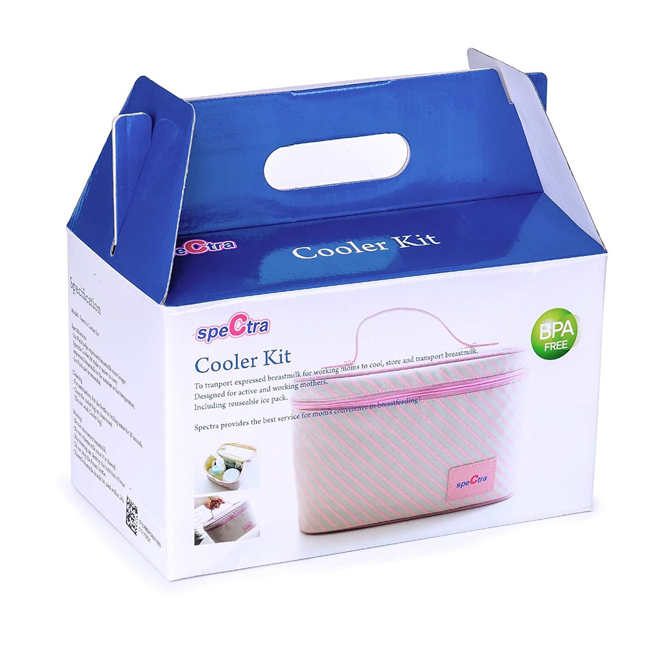 Spectra - Cooler Bag Storage Kit for Breast Milk - Pink (Ice Pack