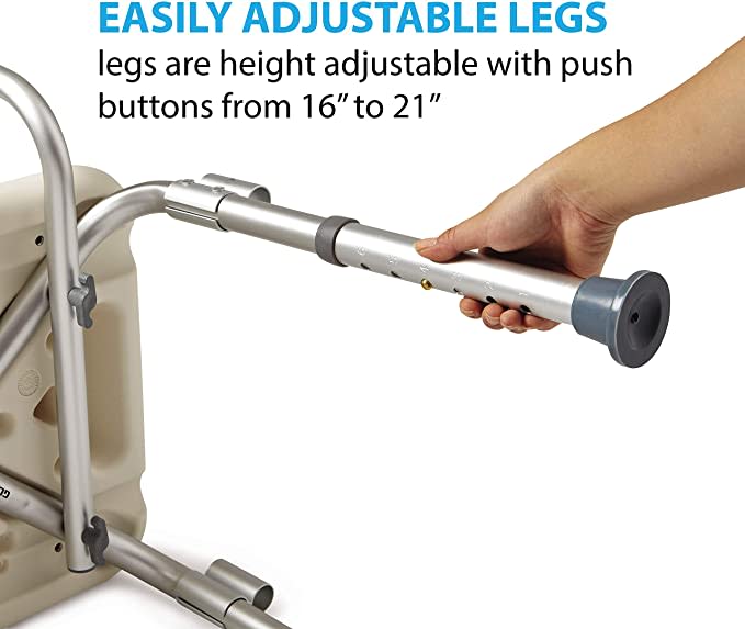 FSA/HSA Eligible Shower Chair for Inside Shower, Shower Stool with Free  Assist Grab Bar/Toiletry Bag, Tool-Free Assembly Shower Seat for Bathtub