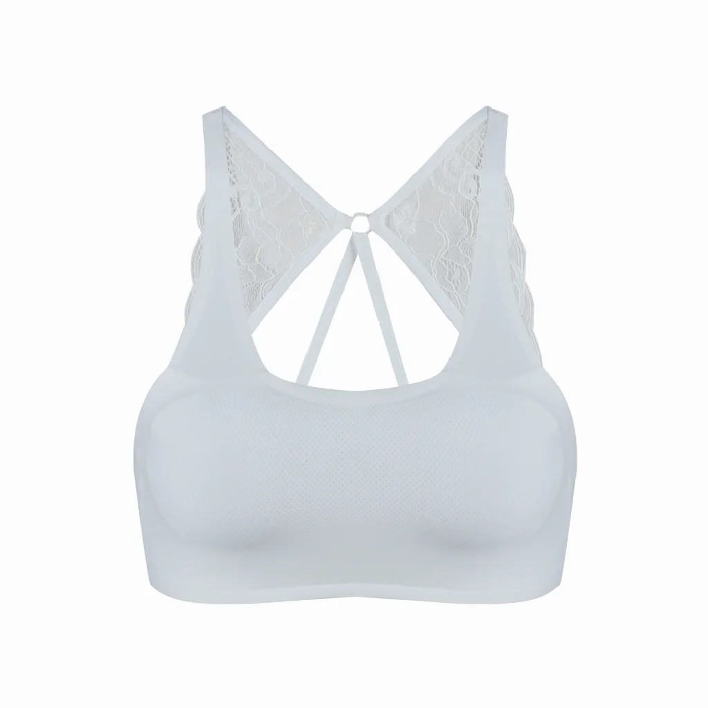 Lily Bra Wireless Bra เสื้อชั้นในไร้โครง ตะขอหน้า สี ส้มพีช จำนวน