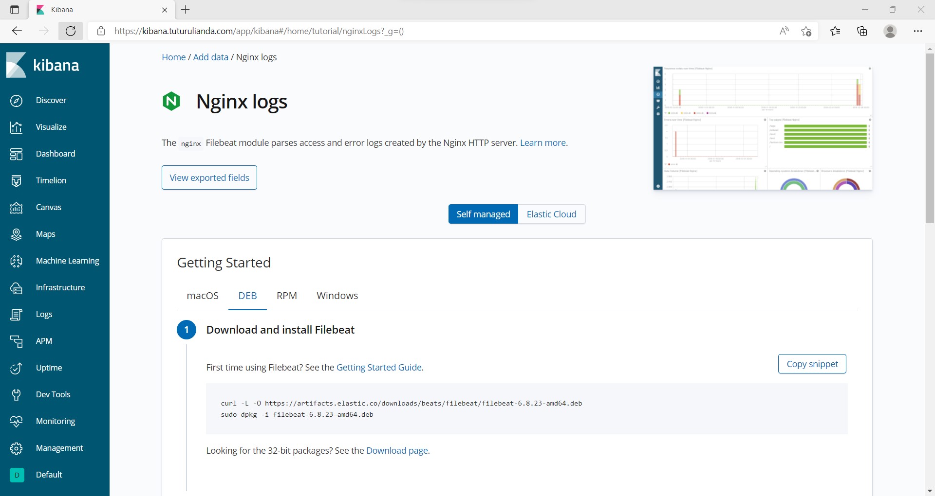 Implementing WAF Dashboards Using ELK Stack with Filebeat