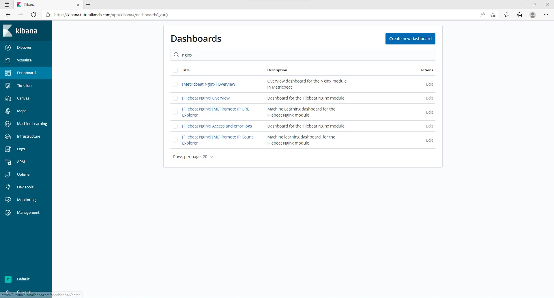 Implementing WAF Dashboards Using ELK Stack with Filebeat