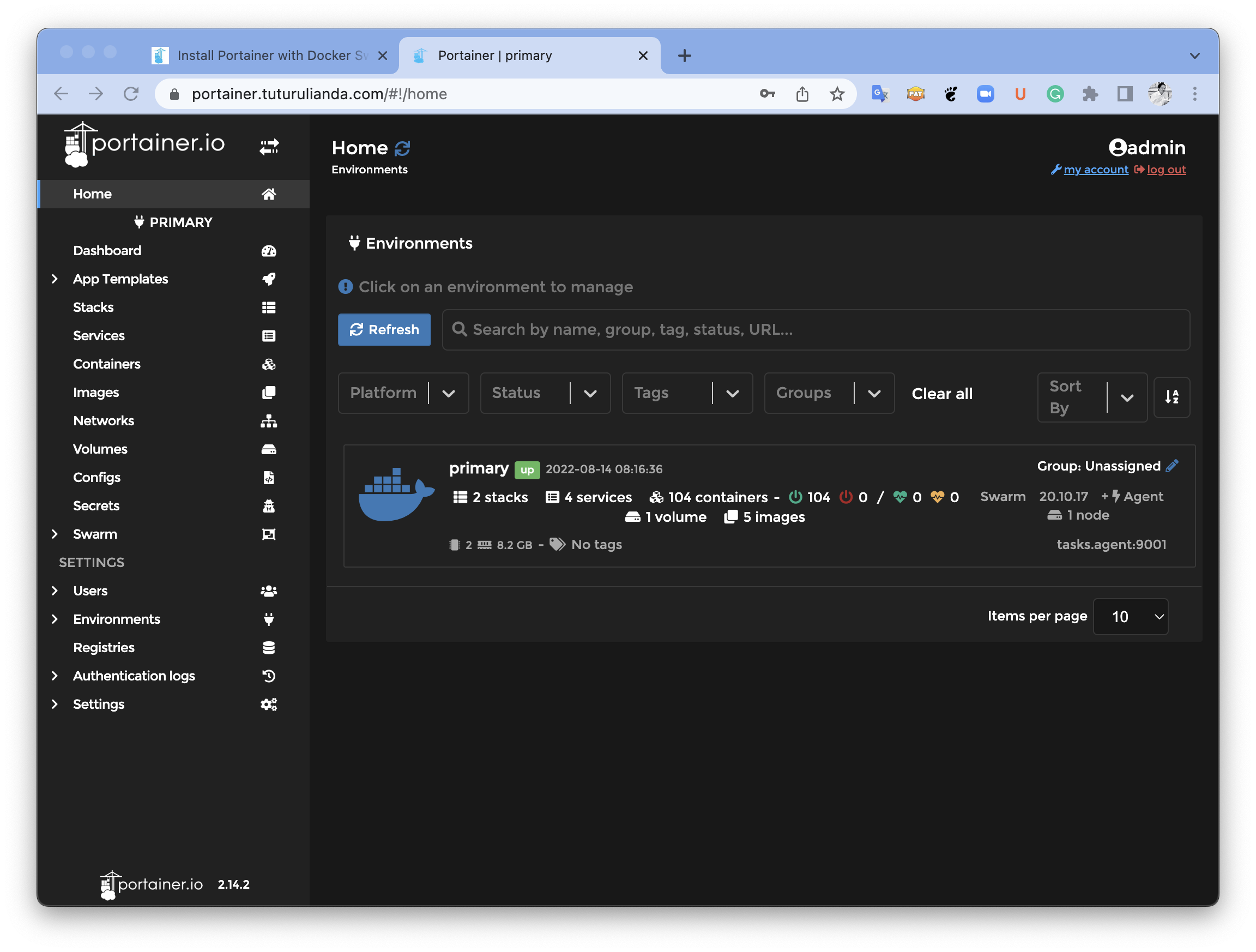 Running Portainer Server and Portainer Agent Using Docker Swarm