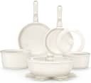 YASHE 15Pcs Nonstick Pots and Pans Set with Detachable Handle, Oven Safe