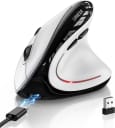 Uineer Ergonomic Wireless Vertical Mouse, 3-Mode Bluetooth 5.0/4.0 & 2.4GHz