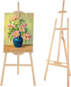 Falling in Art 43" Adjustable Wooden Easel Stand for Painting, Hold 30lbs
