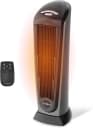 Lasko 23" Ceramic Tower Space Heater with Remote Control - Silver - 751320