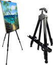 NS JYMB Easel Stand for Sign and Painting, 17-66 Inch Adjustable, Black