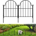 Blingluck Decorative Garden Fence, 17in(H) x 10.8ft(L), with Ground Stake
