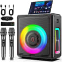 Karaoke Machine for Adults with 2 Wireless Microphones, 200W PA System