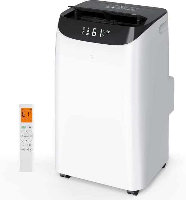Inverter 16000BTU Portable Air Conditioners with Remote, Free Stand Cooling Portable AC Unit for Room up to 800 sq.ft, with Dehumidifier & Fan, Dual Hose, Quiet Sleep Mode(42dB), Windows Kit