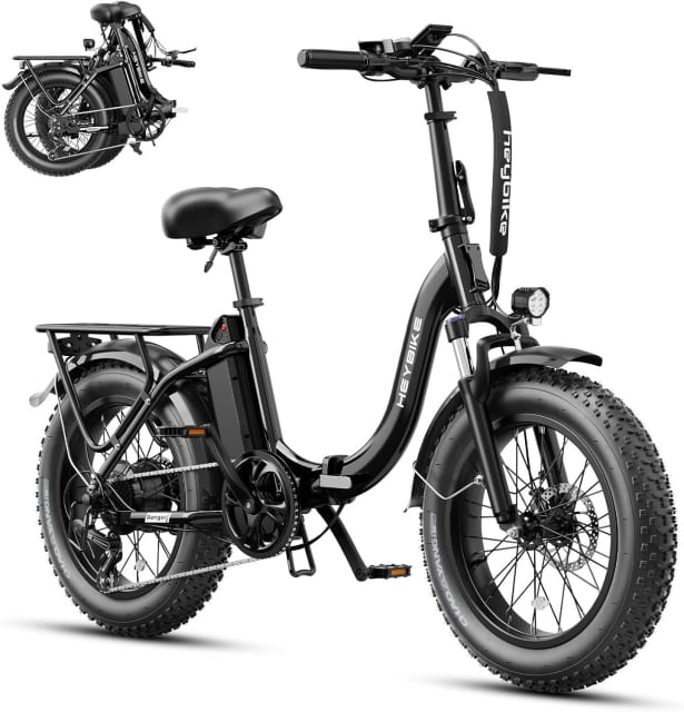 Heybike Ranger 2.0 Folding Electric Bike for Adults, 1400W Peak Motor Ebike